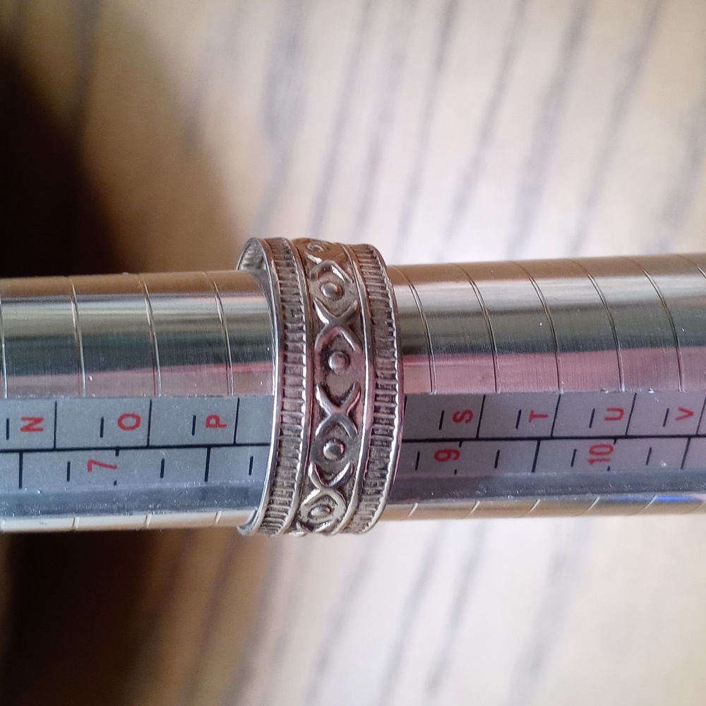 Adjustable Sterling Silver Thumb Ring 8.5